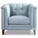 Elric Spa Blue Leather Living Room Set