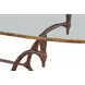 1940S French Gold and Brown Oval Long Console Table