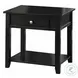 Malachi Black Square End Table