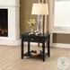Malachi Black Square End Table