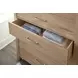 Tide And Timber Clear Oak 5 Drawer Chest