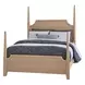 Tide And Timber Clear Oak King Pencil Poster Bed
