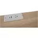 Tide And Timber Clear Oak 2 Drawer Laptop Desk