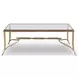 Cortona Antique Brass Cocktail Table