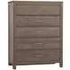 Tide And Timber Gray Oak 5 Drawer Chest