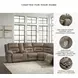 Ravenel Fossil 3 Piece Power Reclining Console LAF Sectional