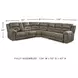 Ravenel Fossil 4 Piece Power Reclining Console LAF Sectional