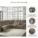 Ravenel Fossil 4 Piece Power Reclining Console RAF Sectional