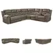 Ravenel Fossil 4 Piece Power Reclining Console RAF Sectional