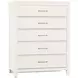 Tide And Timber White Maple 5 Drawer Chest
