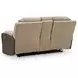 Ultimax Brownstone 76" Zero Gravity Power Reclining Loveseat with Console and USB Charging