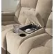 Ultimax Brownstone 76" Zero Gravity Power Reclining Loveseat with Console and USB Charging
