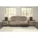 Ultimax Brownstone 76" Zero Gravity Power Reclining Loveseat with Console and USB Charging