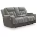 Ultimax Shadow 76" Zero Gravity Power Reclining Loveseat with Console and USB Charging