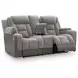 Ultimax Shadow 76" Zero Gravity Power Reclining Loveseat with Console and USB Charging