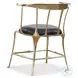 Bijou Black Leather Accent Chair