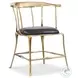 Bijou Black Leather Accent Chair