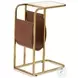 C Marble And Satin Brass C Table