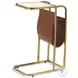 C Marble And Satin Brass C Table