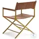 Akira Brown Tobacco Leather Chair