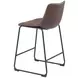 Smart Vintage Espresso Counter Height Chair Set Of 2