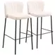 Linz Cream Bar Stool Set of 2