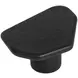 Della Black Free Form Small Concrete Top Outdoor Cocktail Table