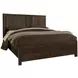 Lodge and Loft Dark Oak King Radius Storage Poster Bed