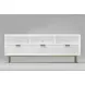 Casey White and Gold 64" TV Stand