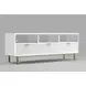 Casey White and Gold 64" TV Stand