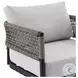 Alegria Gray Outdoor Patio Swivel Rocking Chair