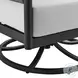 Alegria Gray Outdoor Patio Swivel Rocking Chair