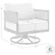 Alegria Gray Outdoor Patio Swivel Rocking Chair