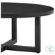 Menorca Black Outdoor Round Coffee Table