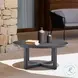 Menorca Gray Outdoor Round Coffee Table