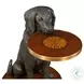 Golden Retriever Metallic Brown Accent Table