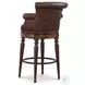 Brooks Venetian Regal Alabama Coco Leather Bar Stool