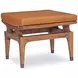 Saddle Back Orange Rectangular Ottoman