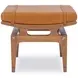 Saddle Back Orange Rectangular Ottoman