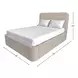 Dawson Light Gray California King Upholstered Platform Bed