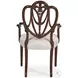 Heart Pearl Silk Arm Chair