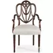Heart Pearl Silk Arm Chair