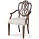 Heart Pearl Silk Arm Chair