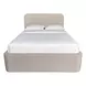 Dawson Light Gray California King Upholstered Platform Bed