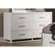 Lodge and Loft Soft White Floating Panel Bedroom Set