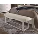 Lodge and Loft Ivory Performance Fabric Upholstered Bed Bench