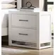 Lodge and Loft Soft White Floating Panel Bedroom Set