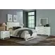Lodge and Loft Cream Performance Fabric King Upholstered Panel Bed