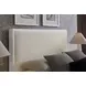 Lodge and Loft Cream Performance Fabric King Upholstered Panel Bed