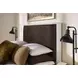 Lodge and Loft Brown Performance Fabric Queen Upholstered Storage Panel Bed